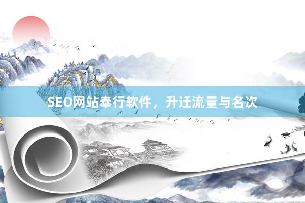 SEO网站奉行软件，升迁流量与名次